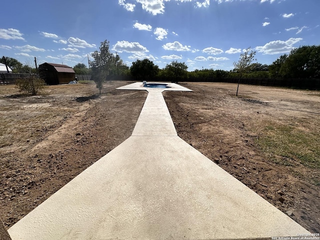 view of road