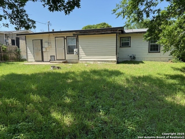 306 Lemur Dr, San Antonio, TX 78213 - back of house with a yard and fence