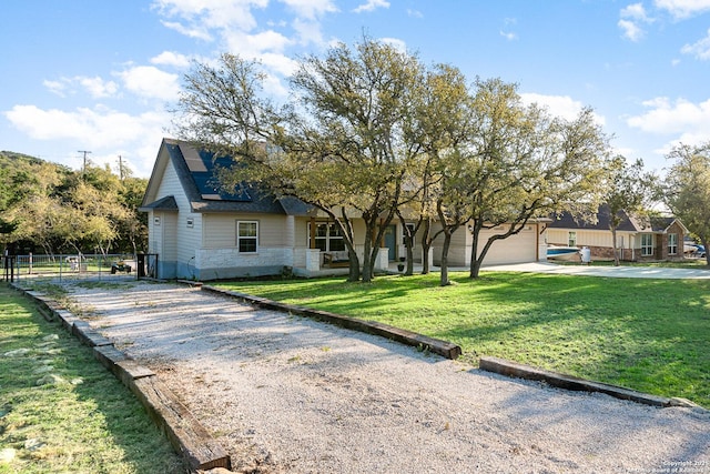 1345 Birch Ln, Fischer, TX 78623 - view of front facade featuring gravel driveway