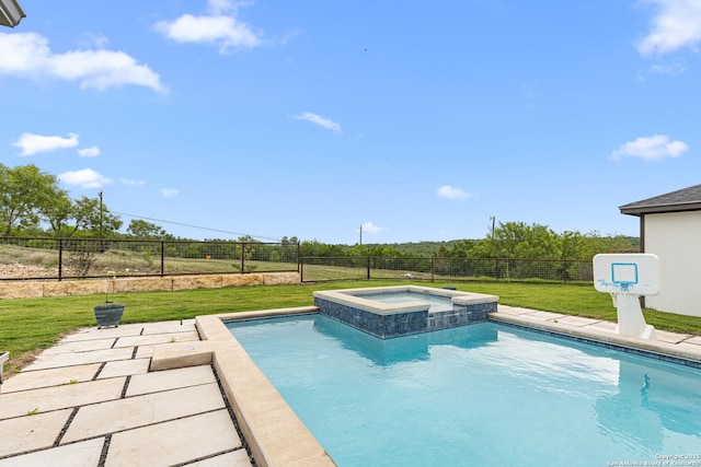 397 County Road 367, Hondo, TX 78861 - view of swimming pool featuring a pool with connected hot tub