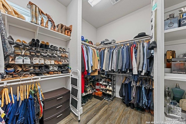 150 Cool Rock, Boerne, TX 78006 - walk in closet with wood finished floors