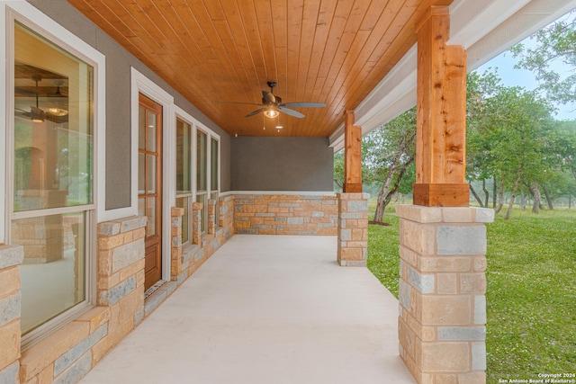 LOT52 Hondo Vis, La Vernia, TX 78121 - view of patio with a ceiling fan
