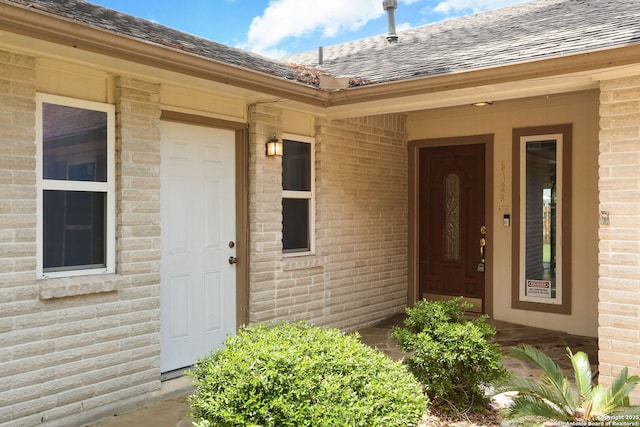 5423 Princess Diane, San Antonio, TX 78229 - view of exterior entry with roof with shingles