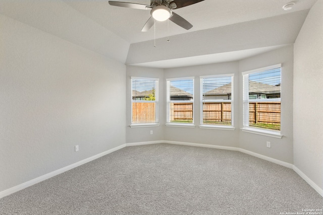 11515 Cottage Pt, San Antonio, TX 78254 - carpeted spare room featuring a ceiling fan and baseboards