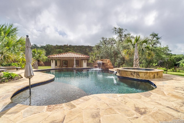 714 Ruidosa Downs, Helotes, TX 78023 - view of pool with a patio area and a pool with connected hot tub