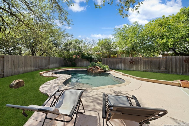 view of pool with a patio area