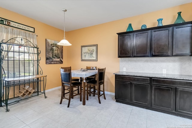 dining area with baseboards