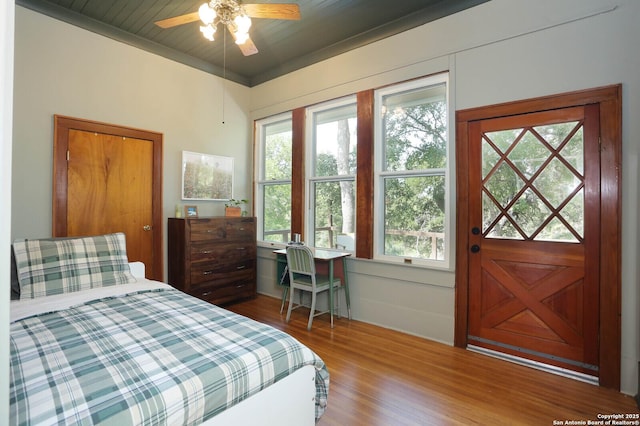 6160 Fm 2538, Marion, TX 78124 - bedroom with wood finished floors