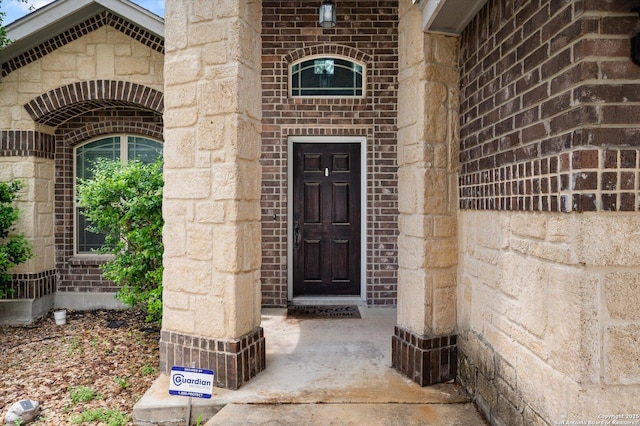 8707 Kallison Arbor, San Antonio, TX 78254 - property entrance featuring brick siding and stone siding