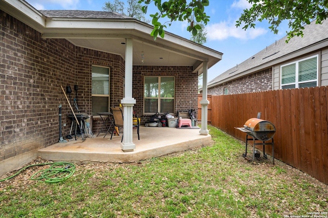 8707 Kallison Arbor, San Antonio, TX 78254 - view of patio with fence and area for grilling