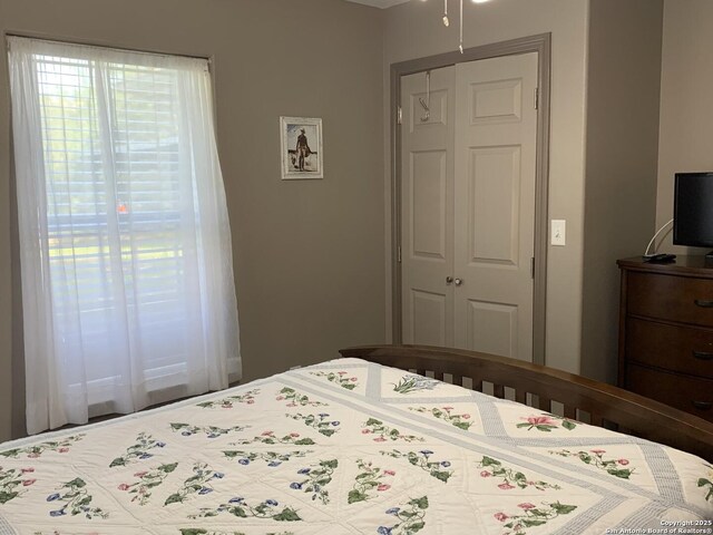 bedroom with a closet