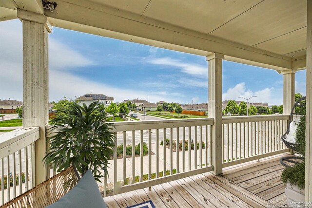 1109 Esplanade Pkwy, San Marcos, TX 78666 - deck with a residential view