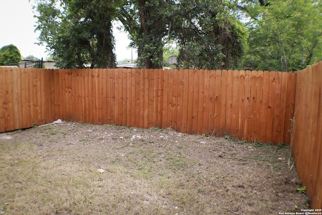 view of fenced backyard