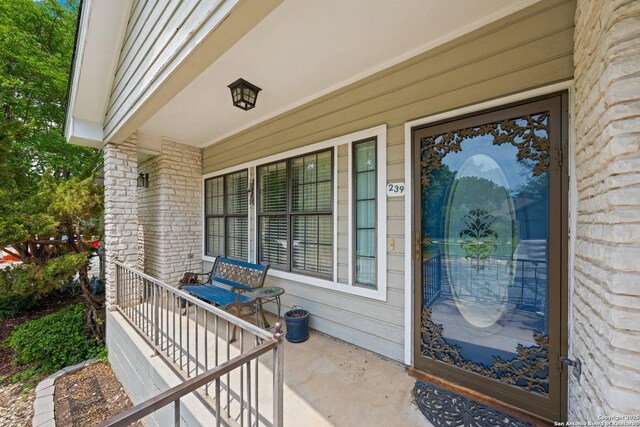 239 Old Oaks, Kerrville, TX 78028 - property entrance with covered porch
