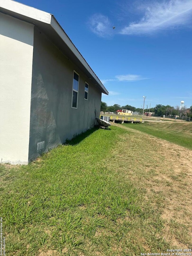 view of grassy yard