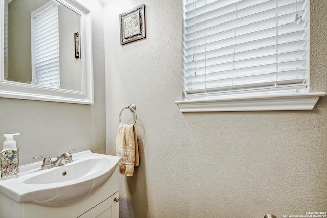 141 Glen Eagles, Cibolo, TX 78108 - bathroom with vanity and healthy amount of natural light