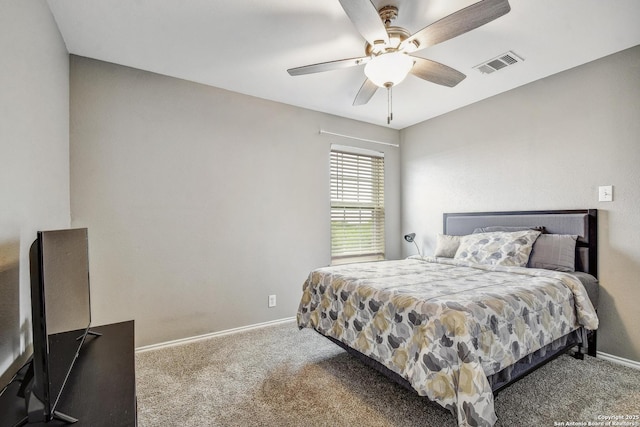 141 Glen Eagles, Cibolo, TX 78108 - bedroom featuring carpet, baseboards, and a ceiling fan