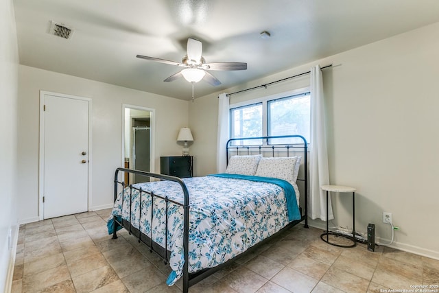 111 Cotillion, Castle Hills, TX 78213 - bedroom featuring baseboards and ceiling fan