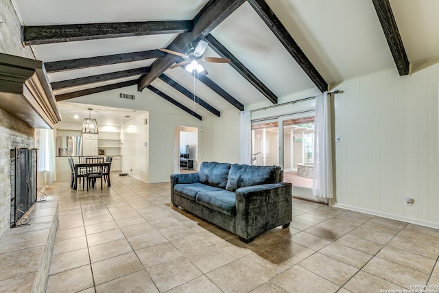 111 Cotillion, Castle Hills, TX 78213 - living room with light tile patterned flooring and a ceiling fan