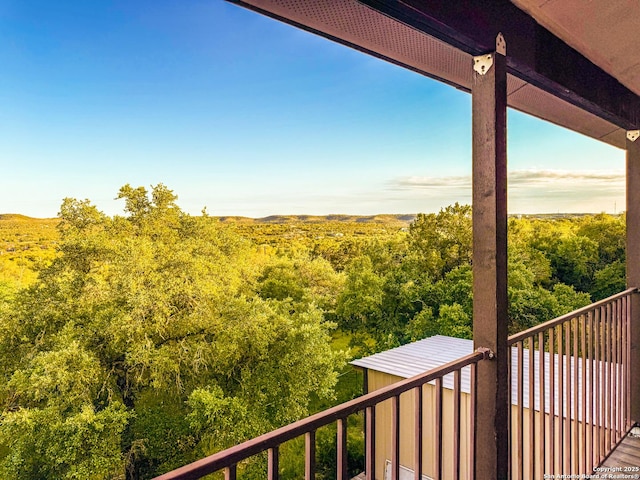 3084 Rustler, Canyon Lake, TX 78133 - balcony with a wooded view
