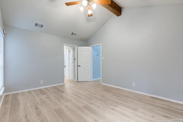 5615 Timber Bark, San Antonio, TX 78250 - spare room with light wood finished floors, ceiling fan, and baseboards