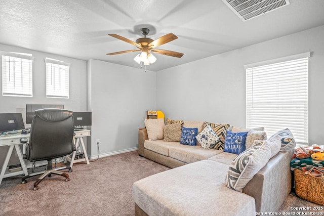 8502 Kallison Arbor, San Antonio, TX 78254 - carpeted office featuring ceiling fan and baseboards