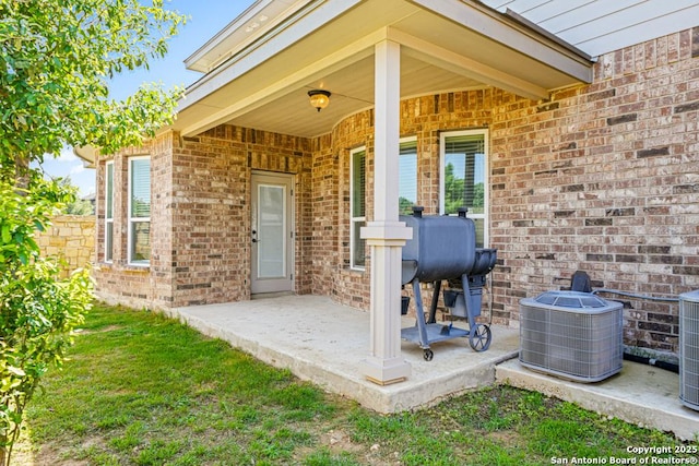 8502 Kallison Arbor, San Antonio, TX 78254 - view of patio with central AC