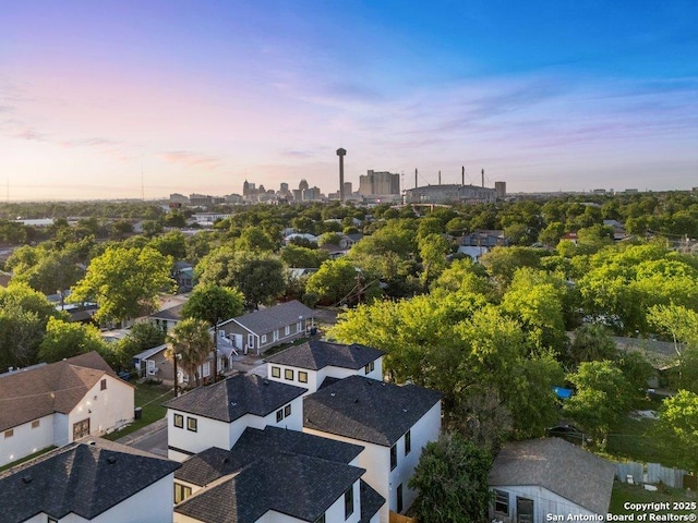 1310 S Mesquite, San Antonio, TX 78210 - aerial view at dusk of a residential view