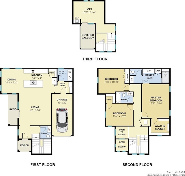 1310 S Mesquite, San Antonio, TX 78210 - floor plan / room layout