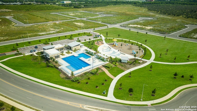 310 Steele Hbr, Cibolo, TX 78108 - drone / aerial view of a pool