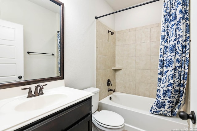 9870 Mulhouse, Schertz, TX 78154 - full bath featuring vanity, toilet, and shower / tub combo
