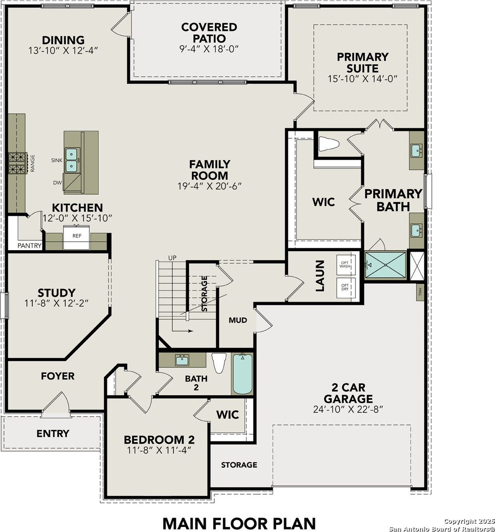 283 Jereth Xing, Castroville, TX 78009 - home floor plan