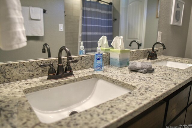 1139 Cedar Bnd, Canyon Lake, TX 78133 - bathroom with double vanity