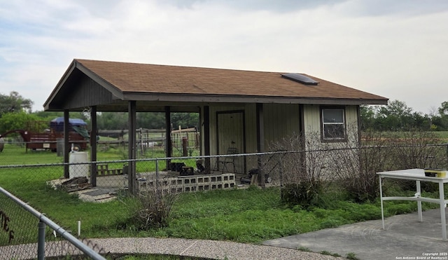 10180 Aliann, Atascosa, TX 78002 - view of front of property featuring fence and a shingled roof