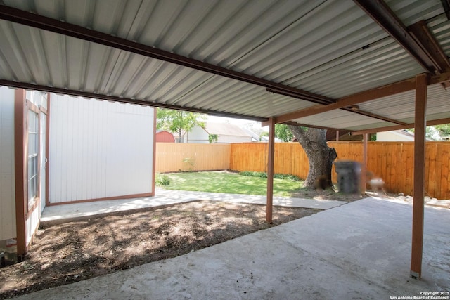 6614 Spring Hurst, San Antonio, TX 78249 - fenced backyard featuring a patio area