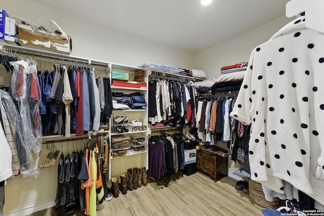 1110 Atascosa County Road 101, Floresville, TX 78114 - walk in closet featuring wood finished floors
