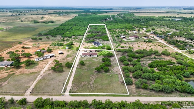 1110 Atascosa County Road 101, Floresville, TX 78114 - view of rural area featuring property parcel outlined