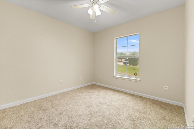 6739 Nora Vista Way, San Antonio, TX 78233 - spare room featuring carpet, baseboards, and ceiling fan