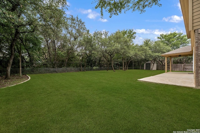 10607 Carmona, Helotes, TX 78023 - view of yard featuring a patio area