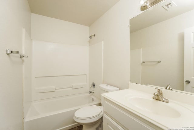 5503 Hidden, San Antonio, TX 78252 - bathroom with toilet, washtub / shower combination, and vanity