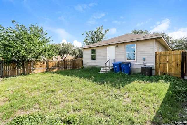 5503 Hidden, San Antonio, TX 78252 - rear view of house featuring central air condition unit