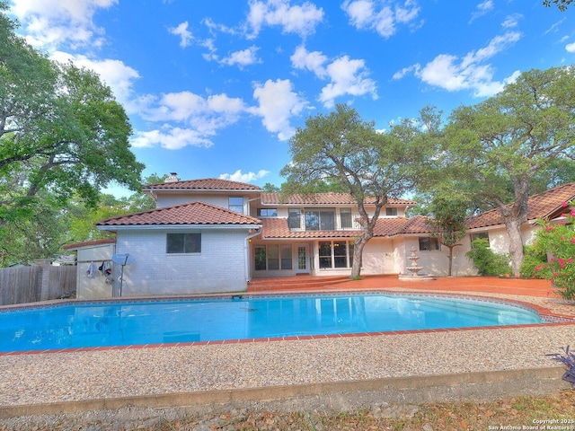 12802 Country Crst, San Antonio, TX 78216 - view of pool featuring fence
