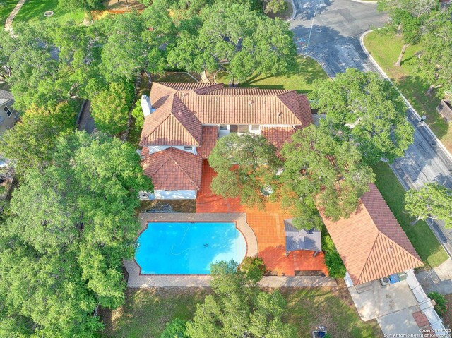 12802 Country Crst, San Antonio, TX 78216 - drone / aerial view of a pool area