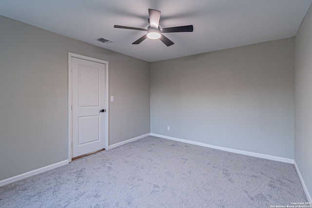 1641 W Huisache, San Antonio, TX 78201 - carpeted empty room with a ceiling fan and baseboards