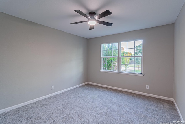 1641 W Huisache, San Antonio, TX 78201 - unfurnished room with a ceiling fan, baseboards, and carpet flooring