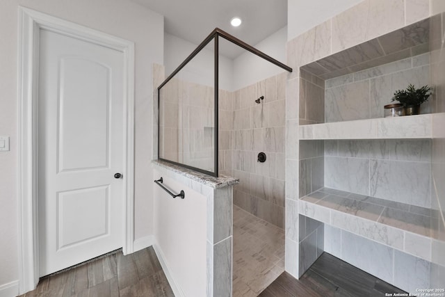 6514 Comanche Post, San Antonio, TX 78233 - full bath with a walk in shower, recessed lighting, and baseboards