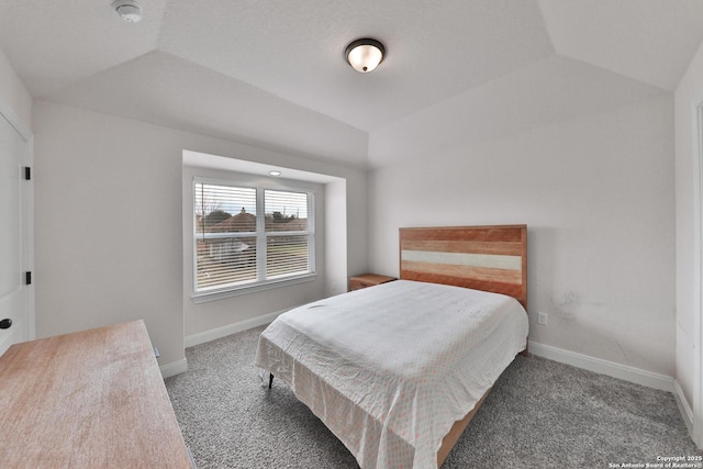 6514 Comanche Post, San Antonio, TX 78233 - carpeted bedroom with vaulted ceiling and baseboards