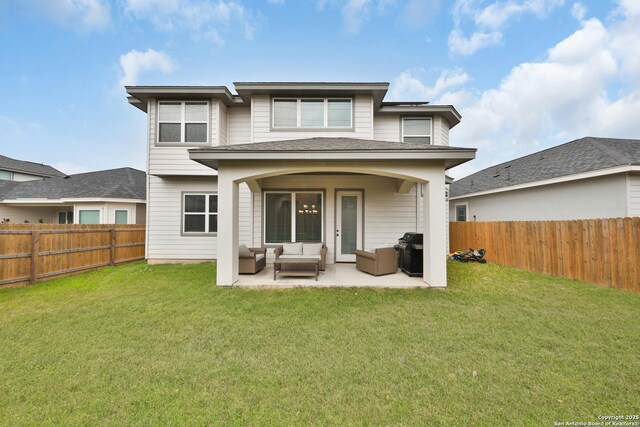 6514 Comanche Post, San Antonio, TX 78233 - rear view of house featuring an outdoor hangout area and a patio