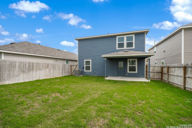 13758 Prospector Post, San Antonio, TX 78253 - rear view of house with cooling unit and a patio area
