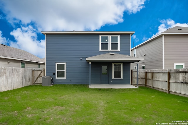 13758 Prospector Post, San Antonio, TX 78253 - rear view of house with a patio area and central AC unit